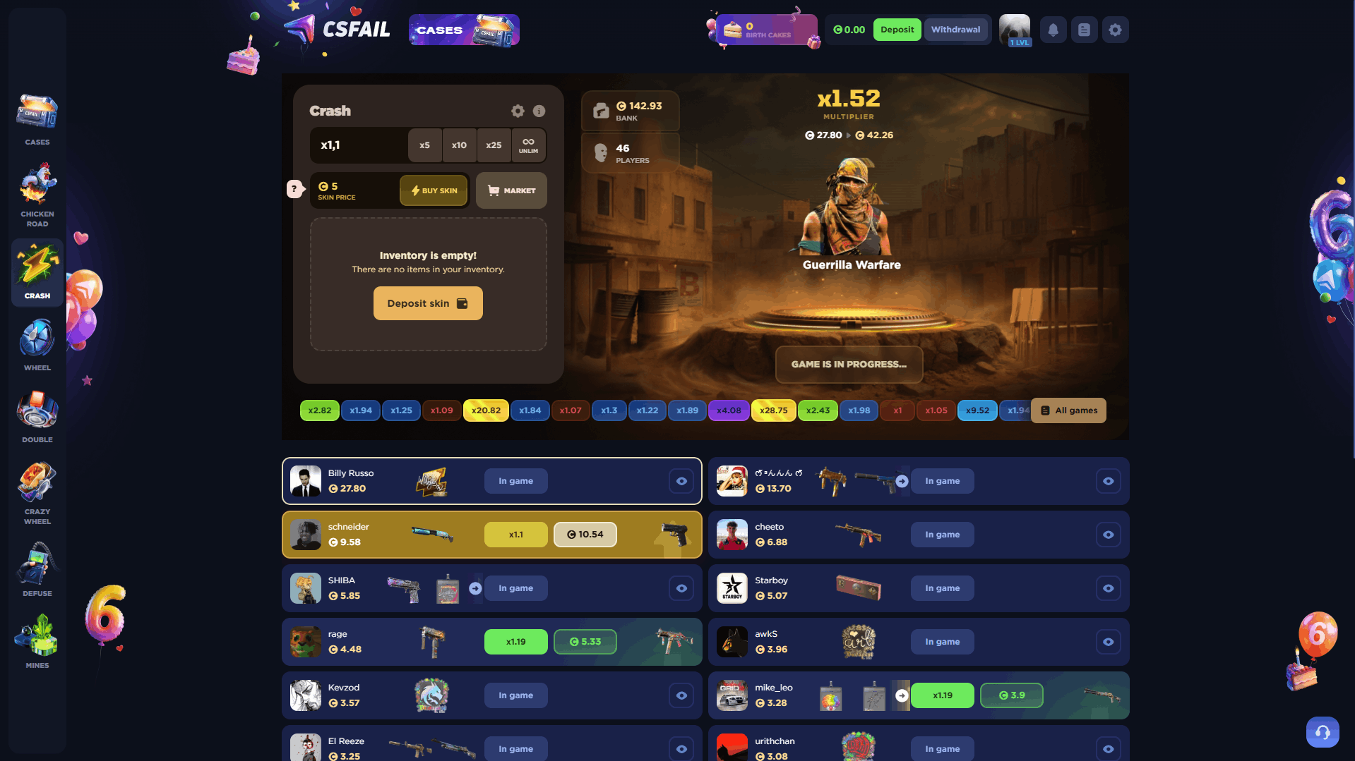 CSFAIL Crash ScreenShot