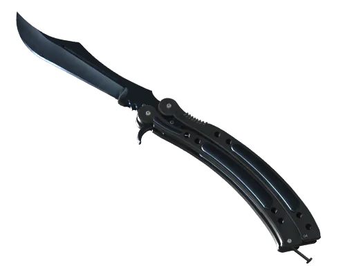 Butterfly Knife | Blue Steel (Battle-Scarred)