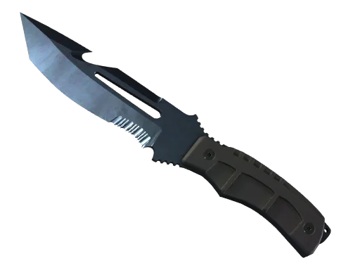 Survival Knife | Blue Steel (Well-Worn)