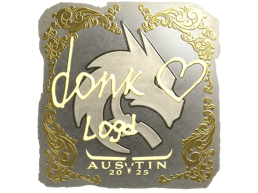 Sticker | donk (Gold) | Austin 2025