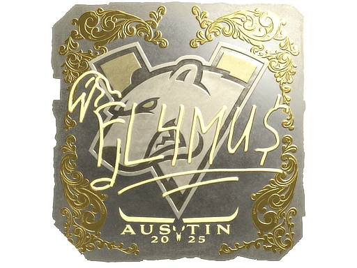 Sticker | FL4MUS (Gold) | Austin 2025