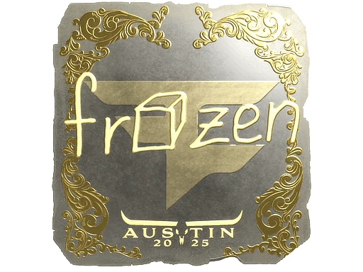 Sticker | frozen (Gold) | Austin 2025