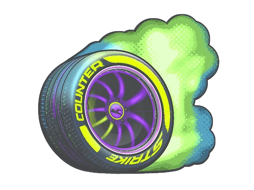 Burnout (Lenticular) | Sticker