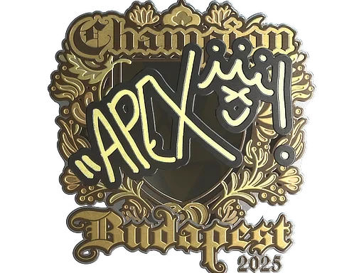 Sticker | apEX (Gold, Champion) | Budapest 2025