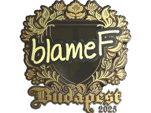 Sticker | blameF (Gold) | Budapest 2025