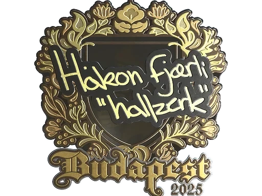 Sticker | hallzerk (Gold) | Budapest 2025