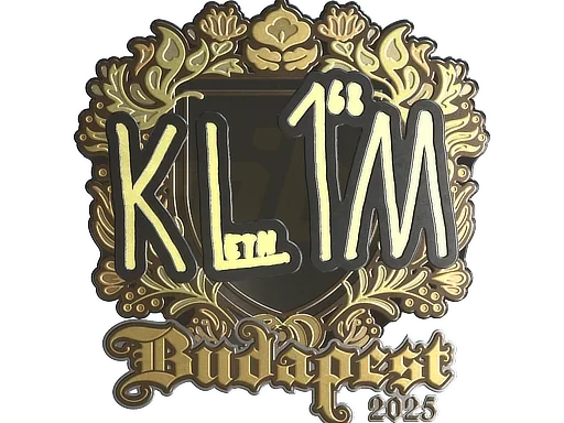 Sticker | kl1m (Gold) | Budapest 2025