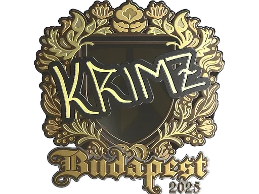 Sticker | KRIMZ (Gold) | Budapest 2025