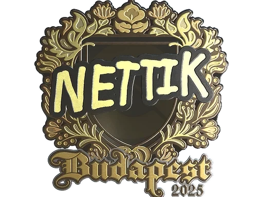 Sticker | nettik (Gold) | Budapest 2025