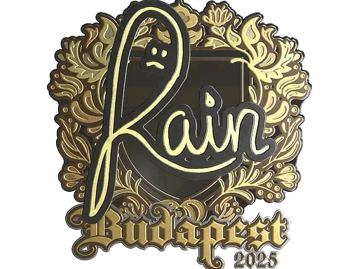 Sticker | rain (Gold) | Budapest 2025