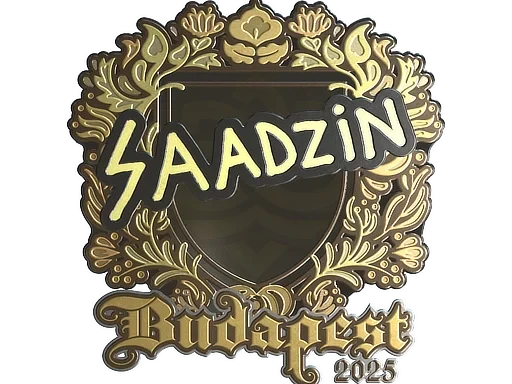 Sticker | saadzin (Gold) | Budapest 2025