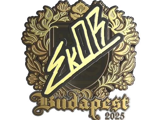 Sticker | sk0R (Gold) | Budapest 2025