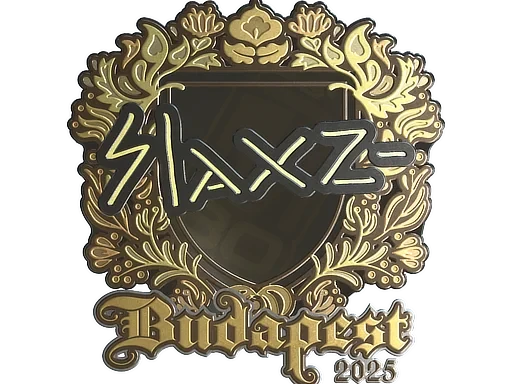 Sticker | slaxz- (Gold) | Budapest 2025