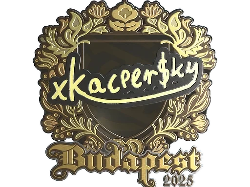 Sticker | xKacpersky (Gold) | Budapest 2025