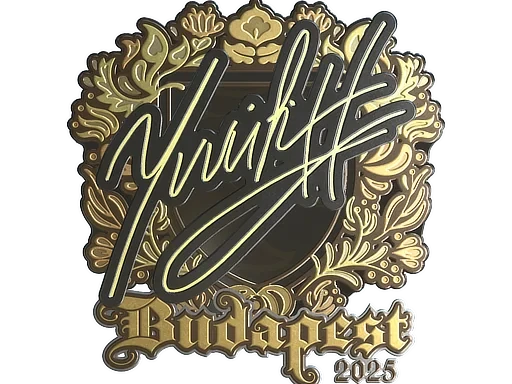 Sticker | yuurih (Gold) | Budapest 2025