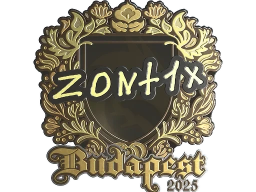 Sticker | zont1x (Gold) | Budapest 2025