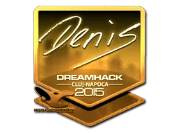 Sticker | denis (Gold) | Cluj-Napoca 2015