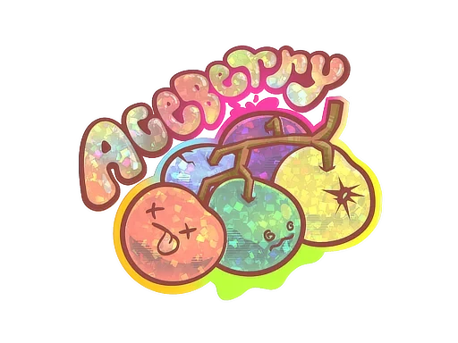Sticker | Aceberry (Glitter)