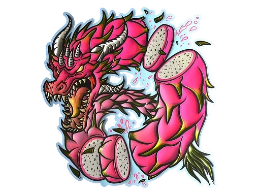Dragon Fruit (Foil) | Sticker
