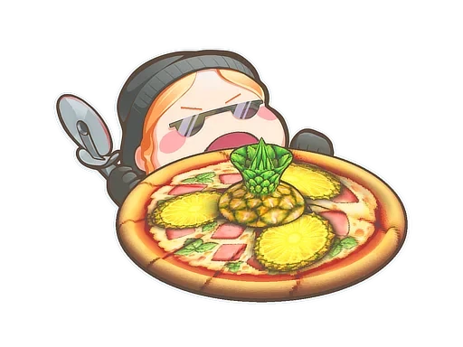 Pineapple On Pizza (Lenticular) | Sticker