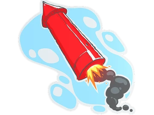 Big Red Rocket | Sticker