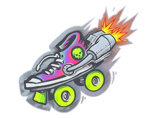 Rocket Skates (Holo) | Sticker