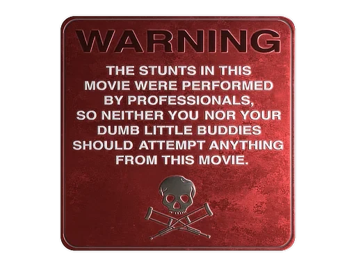 WARNING (Foil) | Sticker