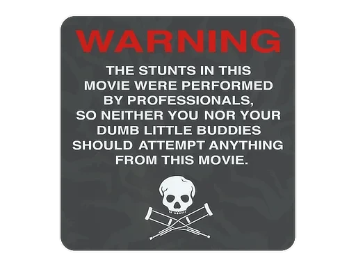 WARNING | Sticker