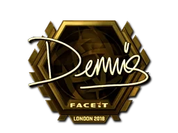 Sticker | dennis (Gold) | London 2018