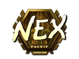 Sticker | nex (Gold) | London 2018