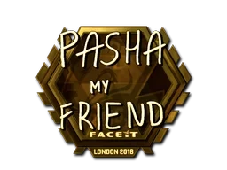 Sticker | pashaBiceps (Gold) | London 2018