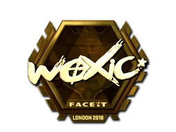 Sticker | woxic (Gold) | London 2018