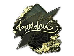 Sticker | dav1deuS (Gold) | Rio 2022