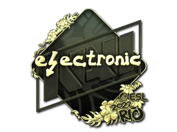 Sticker | electronic (Gold) | Rio 2022