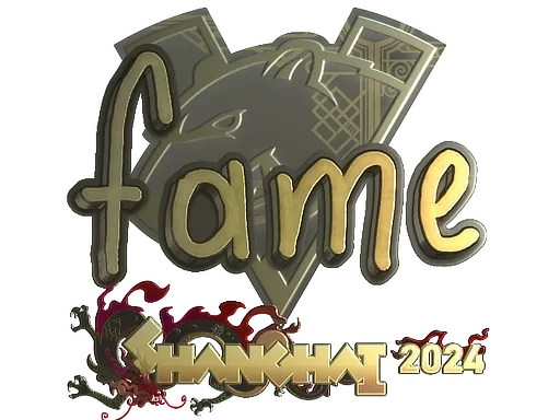 Sticker | fame (Gold) | Shanghai 2024