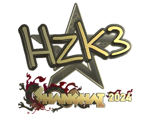 Sticker | hallzerk (Gold) | Shanghai 2024