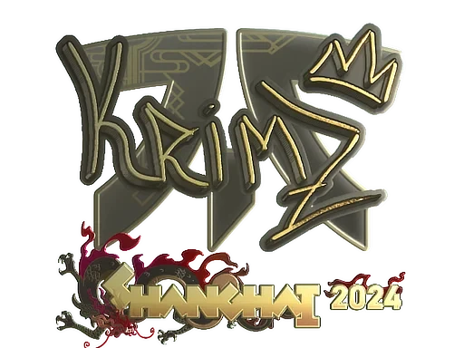 Sticker | KRIMZ (Gold) | Shanghai 2024