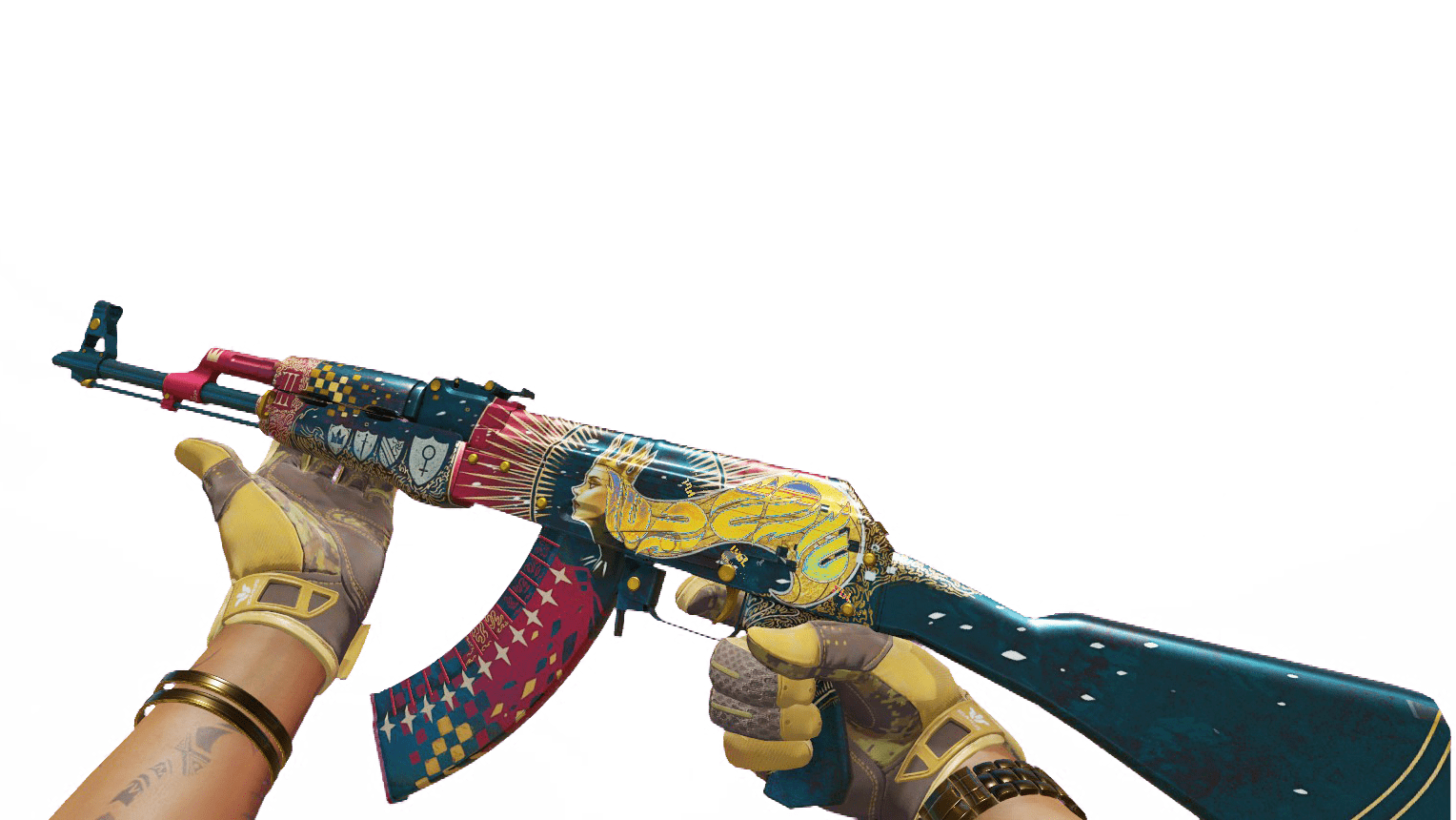 AK-47 | The Empress Holo Hair ScreenShot 2